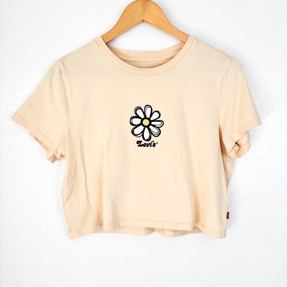 LEVI’S Crop Logo Daisy Tee - Picture 3 of 6